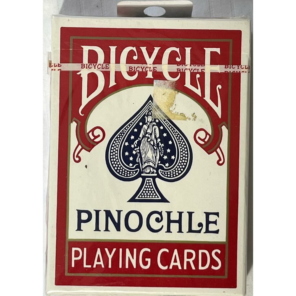 Bicycle Air-cushioned Pinochle Playing Cards No 48 Red Deck NIB Sealed